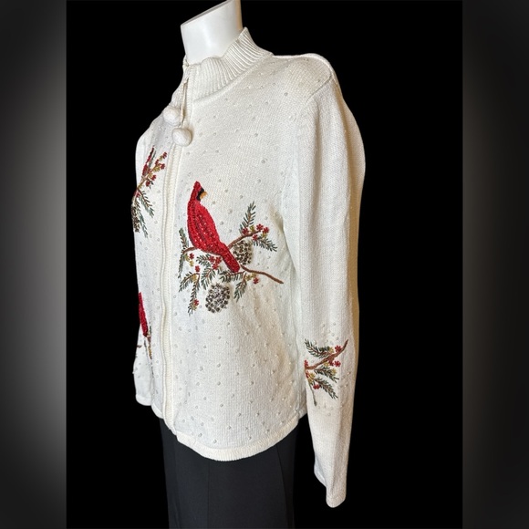 Ms.Lee Christmas sweater sequins & embroidered - Picture 2 of 5